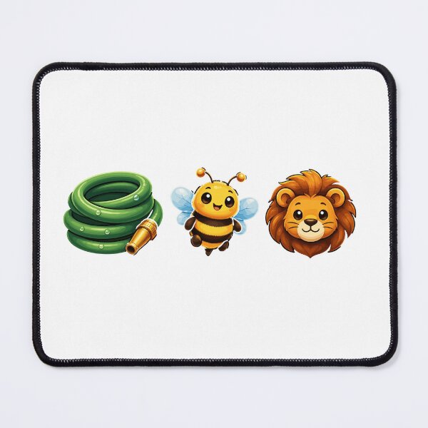 Item preview, Hose Bee Lion Funny Rebus Cute Animal Pun designed and sold by mraihan.