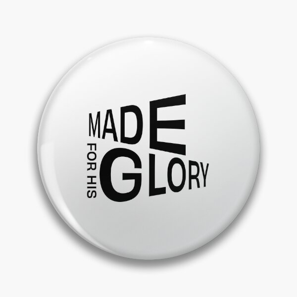 Item preview, Made For His Glory – Christian Faith Typography T-Shirt Design designed and sold by CrossCrafted.