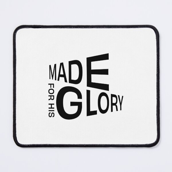 Item preview, Made For His Glory – Christian Faith Typography T-Shirt Design designed and sold by CrossCrafted.