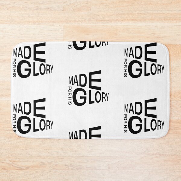 Item preview, Made For His Glory – Christian Faith Typography T-Shirt Design designed and sold by CrossCrafted.