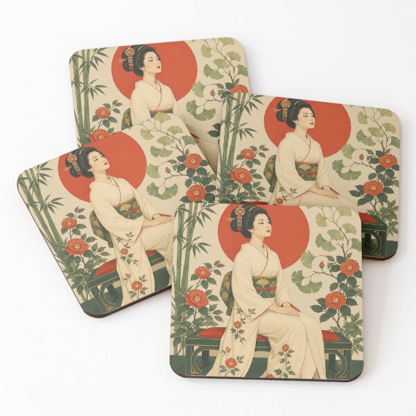 Item preview, Vermilion Camellia: Geisha in Ivory designed and sold by Fregoli 2D.