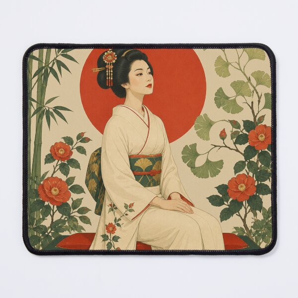 Item preview, Vermilion Camellia: Geisha in Ivory designed and sold by Fregoli 2D.