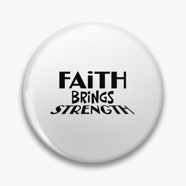 Item preview, Faith Brings Strength – Christian Faith Typography T-Shirt Design designed and sold by CrossCrafted.