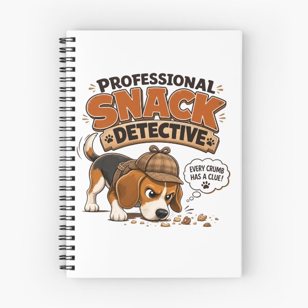Item preview, Professional Snack Detective Beagle Dog Dad Funny T-Shirt designed and sold by Ashley critters.