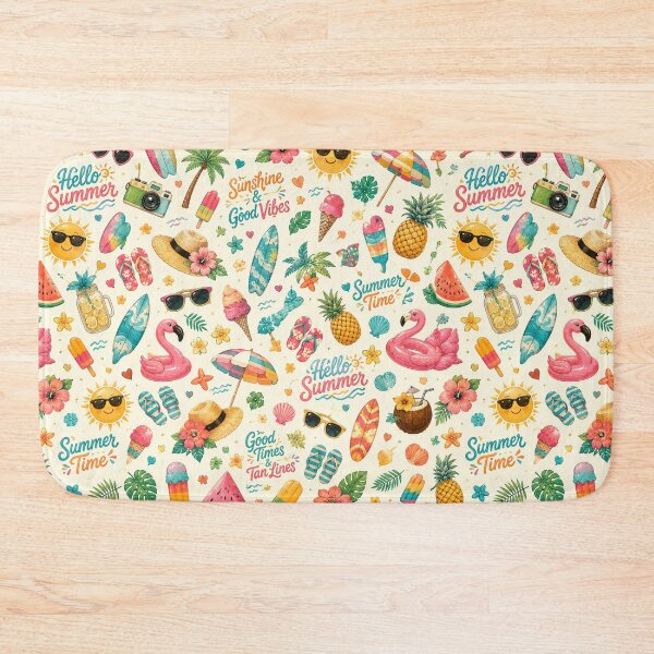 Item preview, Hello Summer Beach Vibes designed and sold by Side Quest Co..