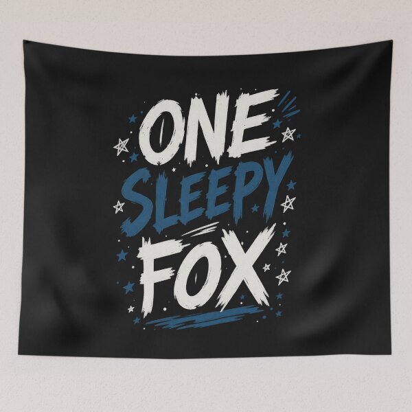 Item preview, One Sleepy Fox logo designed and sold by Azukas-Designs.