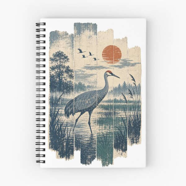 Item preview, Sandhill Crane in the Prairie Marsh Wild Bird Animal Portrait designed and sold by VisualArtsOasis.