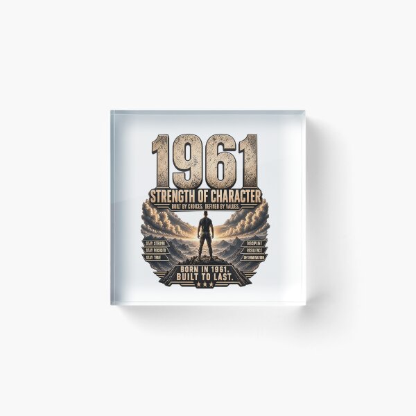 Item preview, Born in 1961 Strength of Character designed and sold by JMDG Studio.