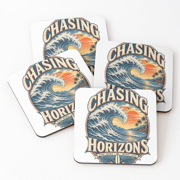 Item preview, Chasing Horizons Vintage Surf Design designed and sold by CodePaws Creations.