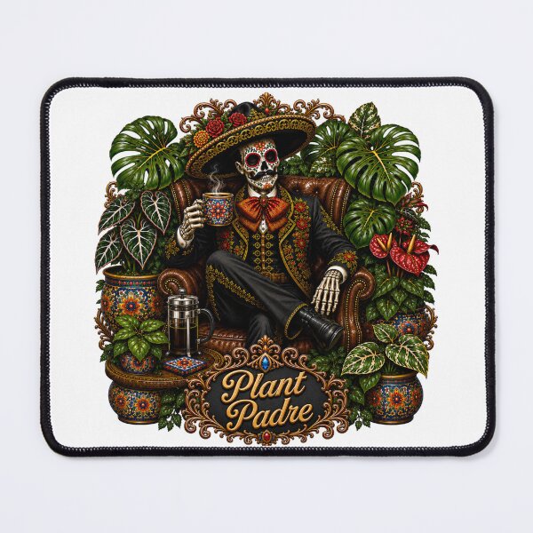 Item preview, Plant Padre Cátrin – Día de Los Muertos Coffee & Plant Lover designed and sold by CottageGardenCo.