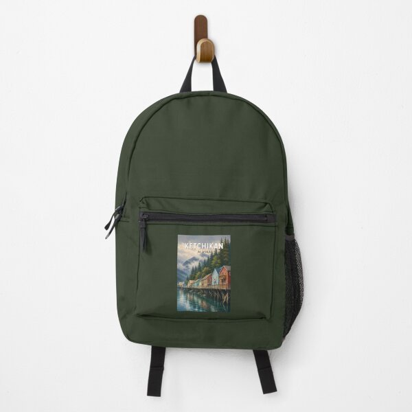 Item preview, Ketchikan Alaska Illustration Travel Art Vintage designed and sold by KrisSidDesigns.