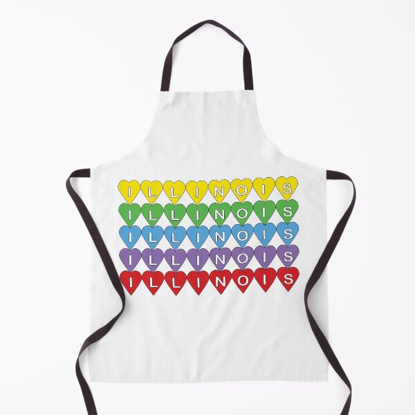 Item preview, Illinois Colorful Heart Love Design designed and sold by ValeriesGallery.