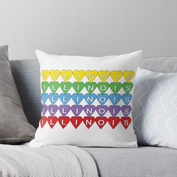 Item preview, Illinois Colorful Heart Love Design designed and sold by ValeriesGallery.