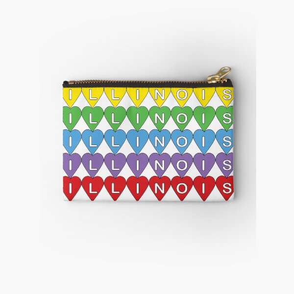 Item preview, Illinois Colorful Heart Love Design designed and sold by ValeriesGallery.
