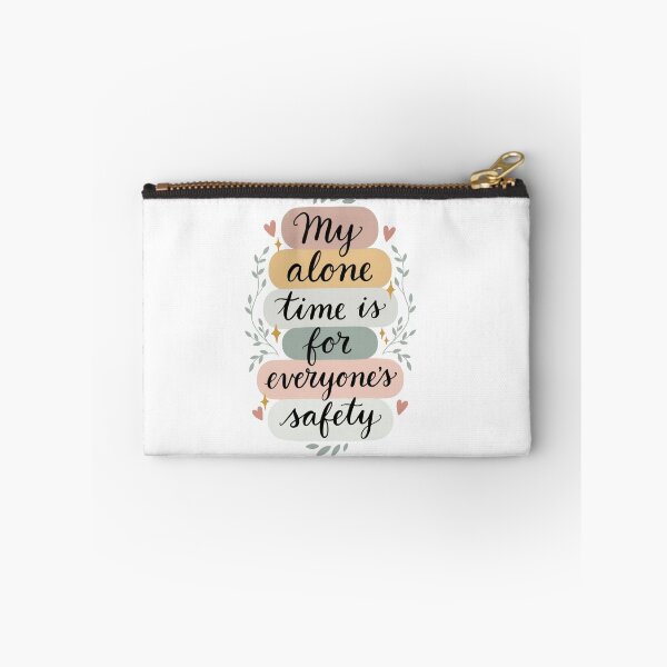 Item preview, My Alone Time is for Everyone's Safety Pastel Floral Humor designed and sold by ZACK ART.