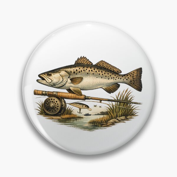 Item preview, Coastal marsh spotted trout designed and sold by Daily Quirk.