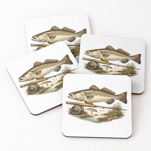 Item preview, Coastal marsh spotted trout designed and sold by Daily Quirk.