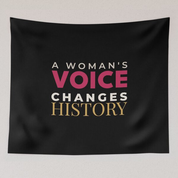 Item preview, A Woman's Voice Changes History Feminist Women Power designed and sold by Velora Printss.