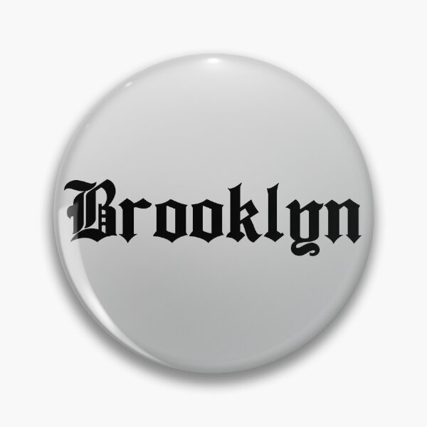 Item preview, Brooklyn in black gothic text designed and sold by Hoods and Boros.