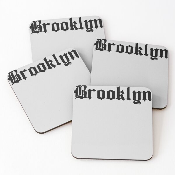 Item preview, Brooklyn in black gothic text designed and sold by Hoods and Boros.