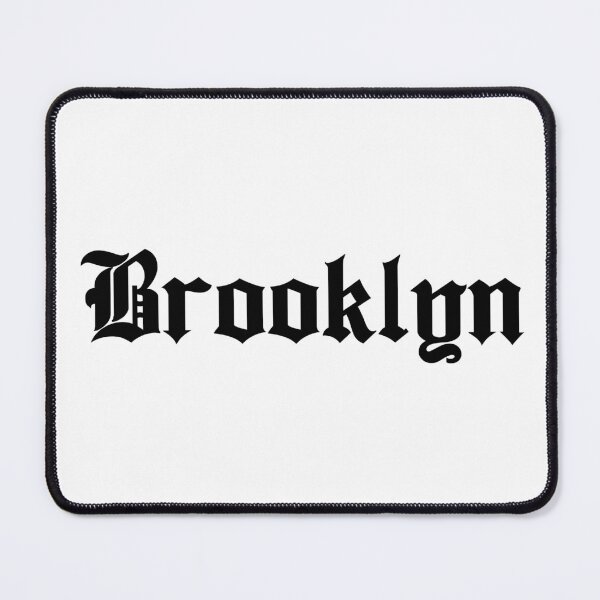 Item preview, Brooklyn in black gothic text designed and sold by Hoods and Boros.