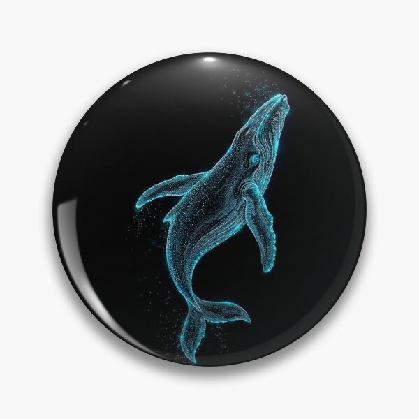 Item preview, Neon Blue Whale Ocean Spirit designed and sold by Exodoi.