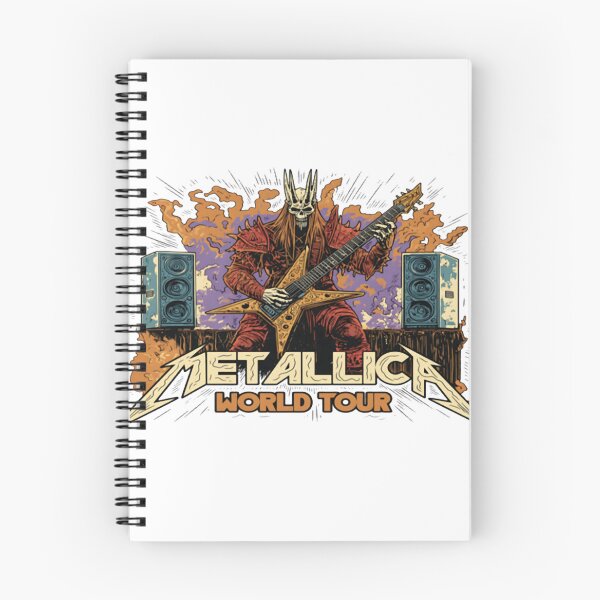 Item preview, Metallica World Tour Skull Guitarist Heavy Metal designed and sold by IshTarltArt.