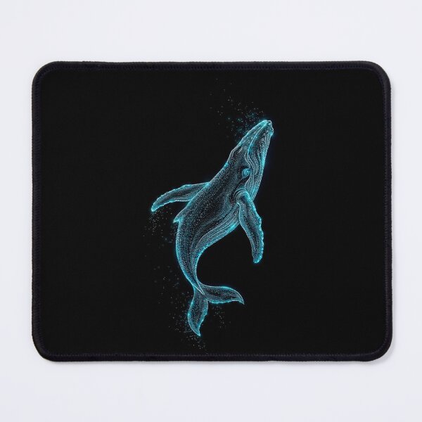 Item preview, Neon Blue Whale Ocean Spirit designed and sold by Exodoi.