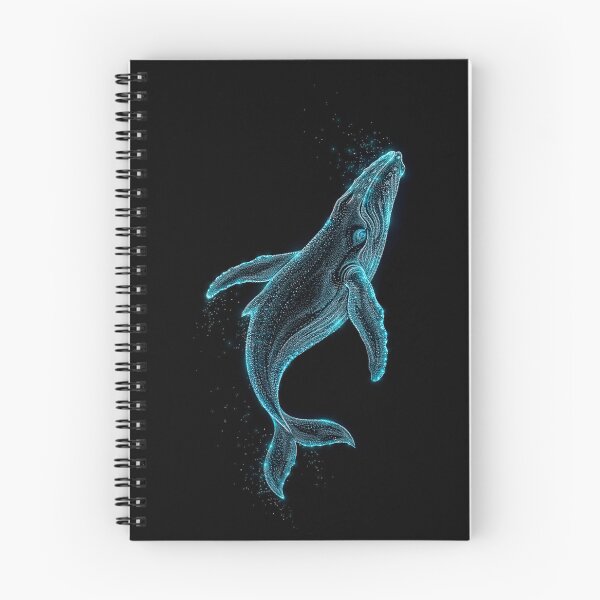 Item preview, Neon Blue Whale Ocean Spirit designed and sold by Exodoi.