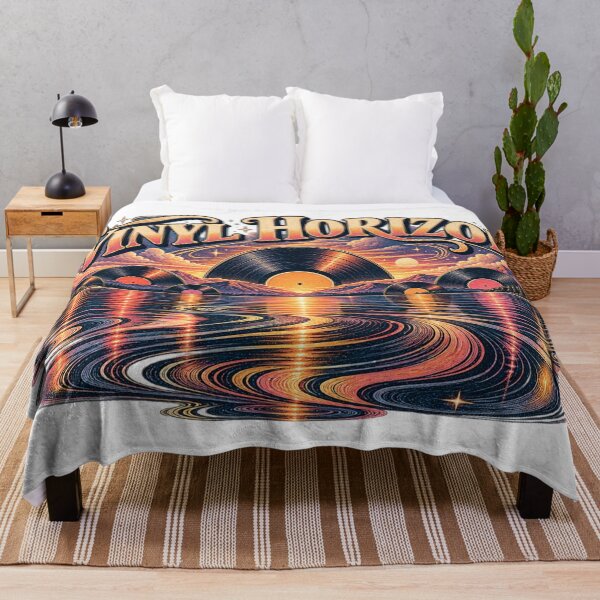 Item preview, Vinyl Horizon – Retro Record Lake Reflection designed and sold by Golden Era Studio.
