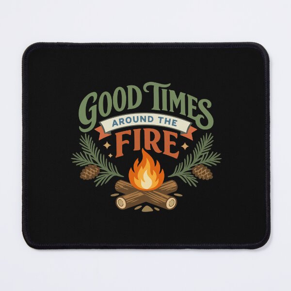 Item preview, Good Times Around the Fire Campfire – Outdoor Gift designed and sold by stylishdzign.