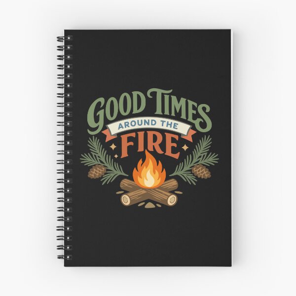 Item preview, Good Times Around the Fire Campfire – Outdoor Gift designed and sold by stylishdzign.