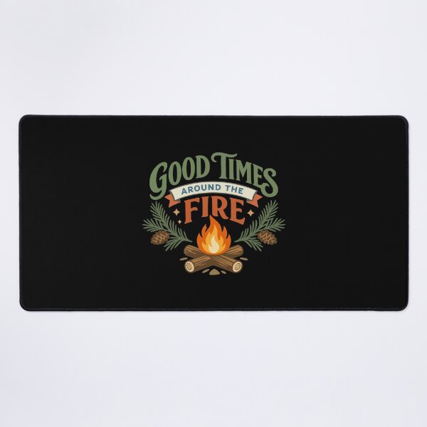 Item preview, Good Times Around the Fire Campfire – Outdoor Gift designed and sold by stylishdzign.