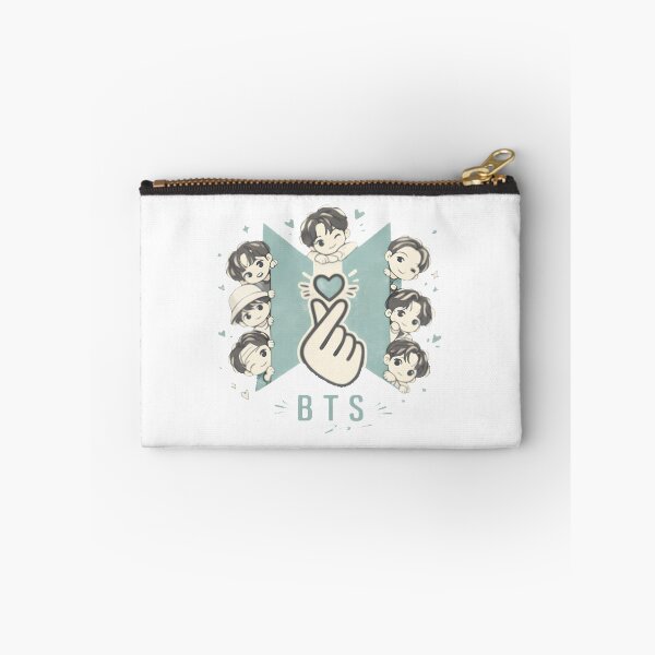 Item preview, Bts Chibi Cute Kpop Finger Heart designed and sold by Charles Elliott.