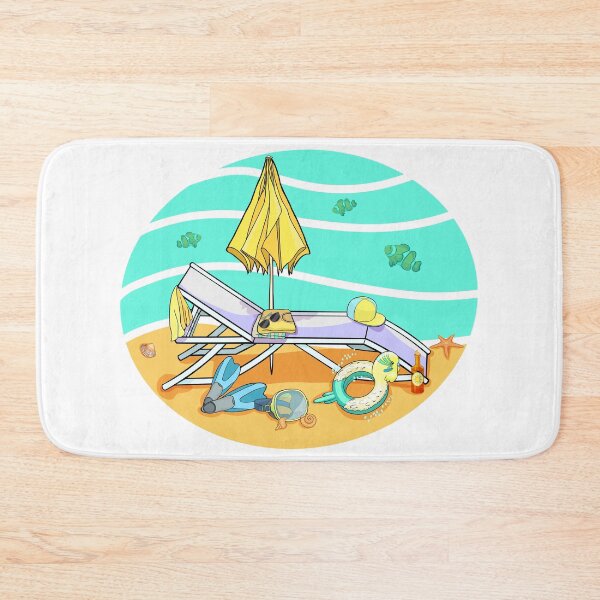 Item preview, Beach Day Essentials Vacation Illustration designed and sold by OrPolly.