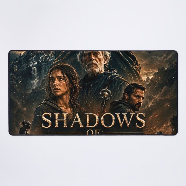 Item preview, Shadows of Destiny – Epic Dark Fantasy Movie Poster, Cinematic Fantasy Wall Art designed and sold by lavanya11.