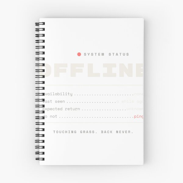 Item preview, Offline - Status Unavailable (Light Print) designed and sold by besiwashere.