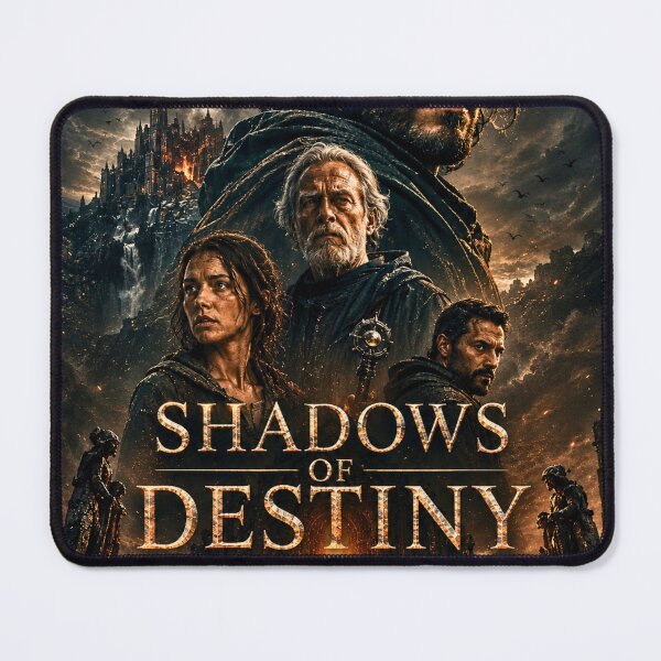 Item preview, Shadows of Destiny – Epic Dark Fantasy Movie Poster, Cinematic Fantasy Wall Art designed and sold by lavanya11.
