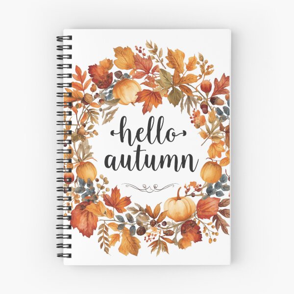 Item preview, Hello Autumn Botanical Wreath designed and sold by catcurio.