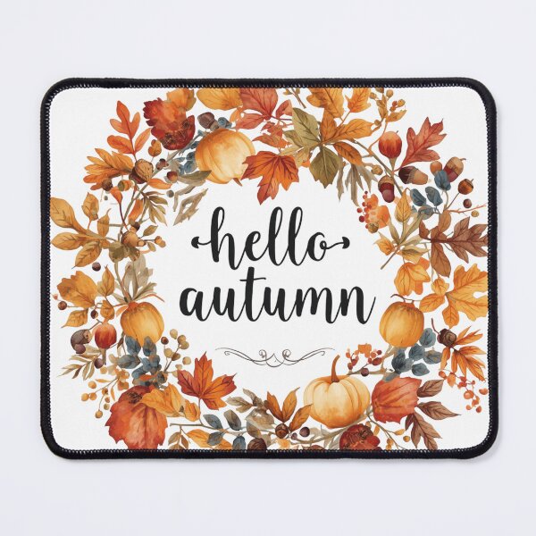 Item preview, Hello Autumn Botanical Wreath designed and sold by catcurio.