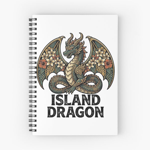 Item preview, Island Dragon Tropical Vintage Mythical Reptile designed and sold by cannsuh.