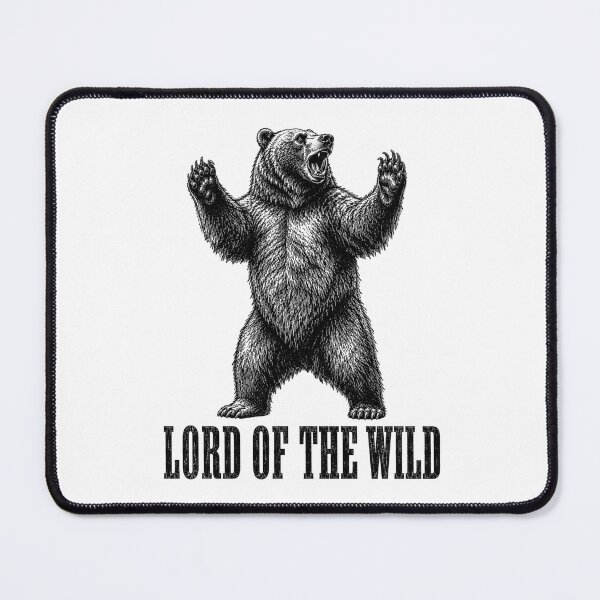 Item preview, Lord of the Wild – Roaring Bear Vintage Engraving designed and sold by MotionBanana Art.