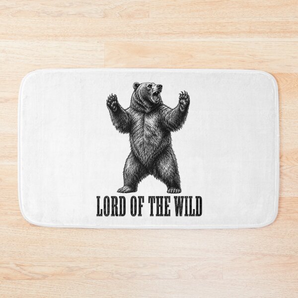 Item preview, Lord of the Wild – Roaring Bear Vintage Engraving designed and sold by MotionBanana Art.