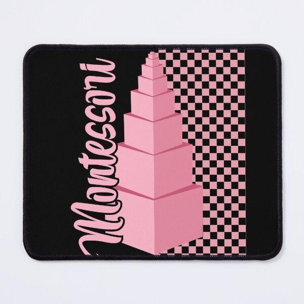 Item preview, Montessori Pink Tower Educator Gift | Sensorial Learning Material Art black designed and sold by TeyMank.