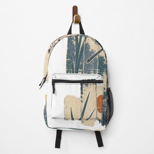 Item preview, Damselfly in the Pond Reeds Wild Animal Nature Illustration designed and sold by VisualArtsOasis.