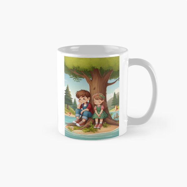Item preview, Woodland Friends Forest Stream Cute Nature Illustration designed and sold by Prince Tripathi .