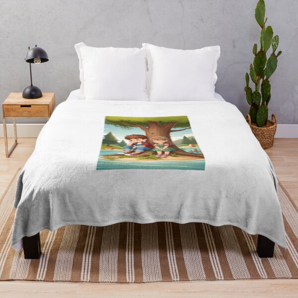 Item preview, Woodland Friends Forest Stream Cute Nature Illustration designed and sold by Prince Tripathi .