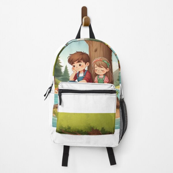 Item preview, Woodland Friends Forest Stream Cute Nature Illustration designed and sold by Prince Tripathi .