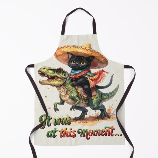 Item preview, Mexican cat on a dinosaur mission designed and sold by LiskoDesign.