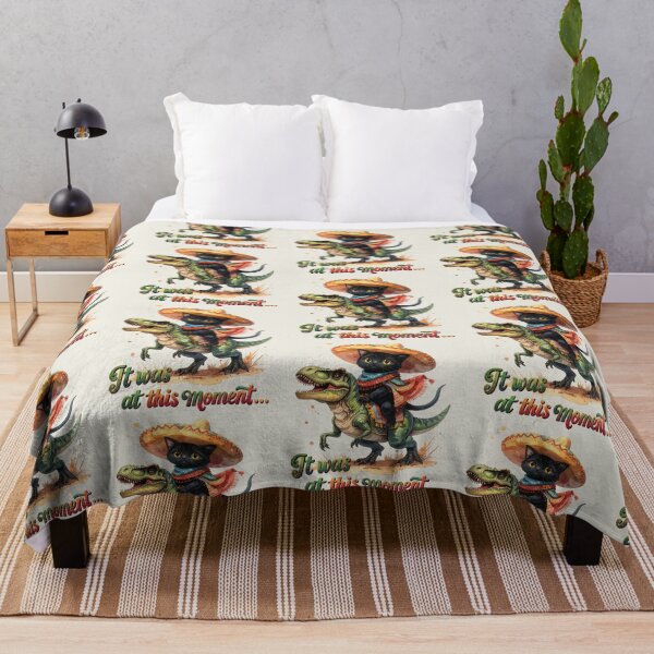 Item preview, Mexican cat on a dinosaur mission designed and sold by LiskoDesign.